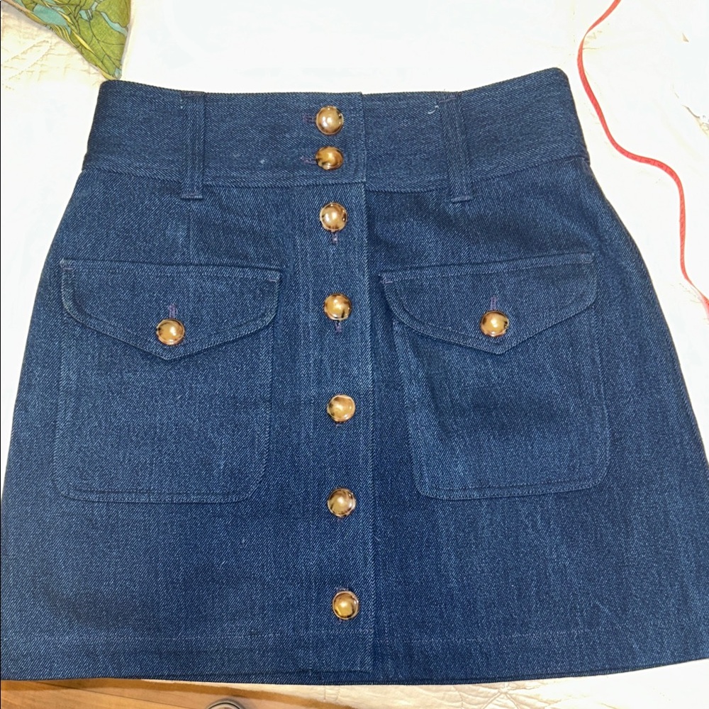 High Wasted Denim Skirt